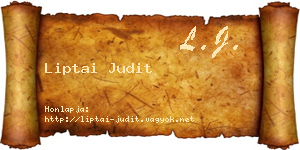 Liptai Judit névjegykártya