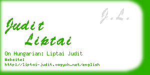 judit liptai business card